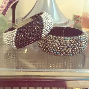 2 rhinestone bracelets